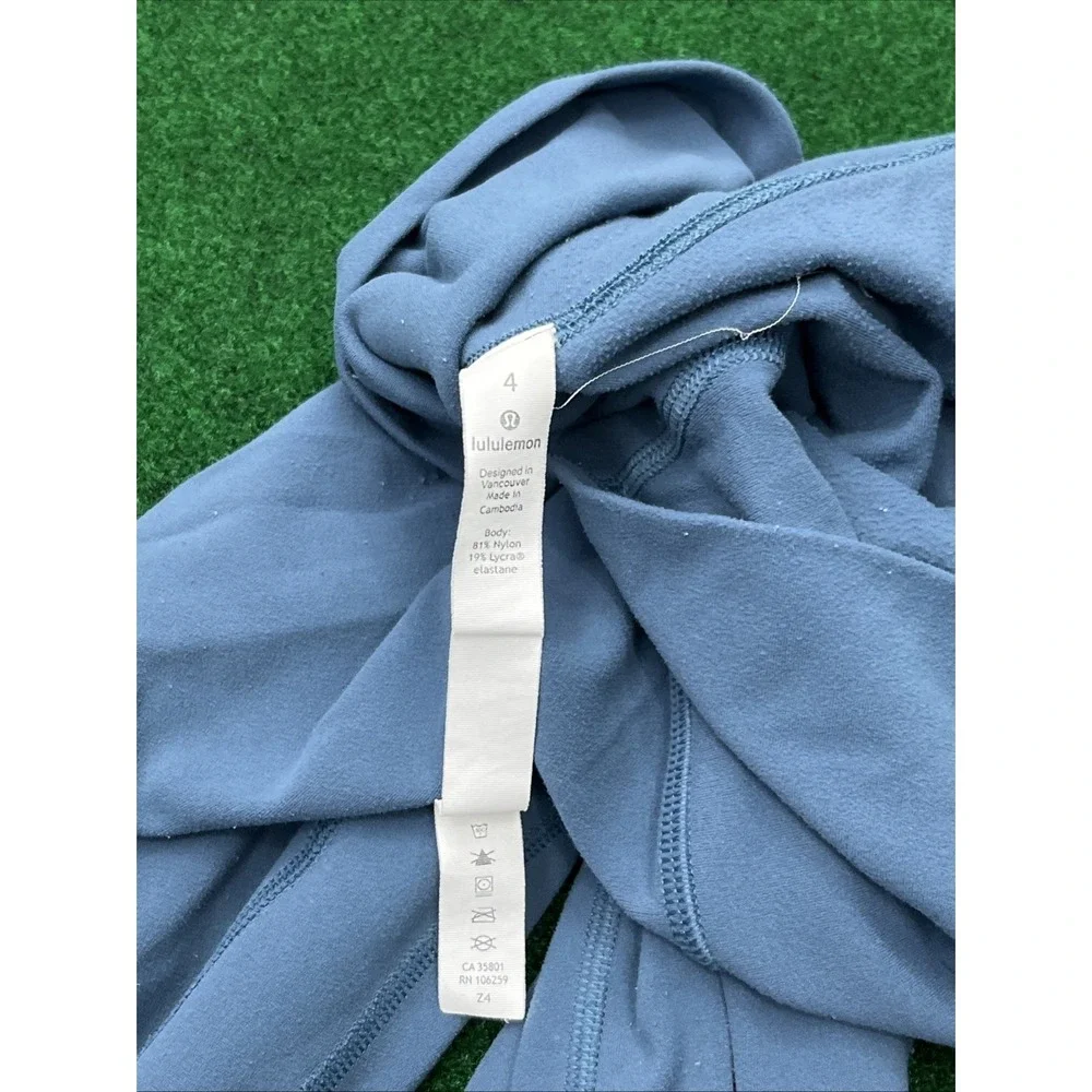 Lululemon Align High Rise Leggings Crop Blue Green Women's Size 4‎